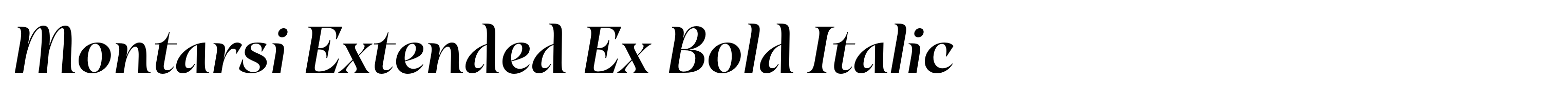 Montarsi Extended Ex Bold Italic